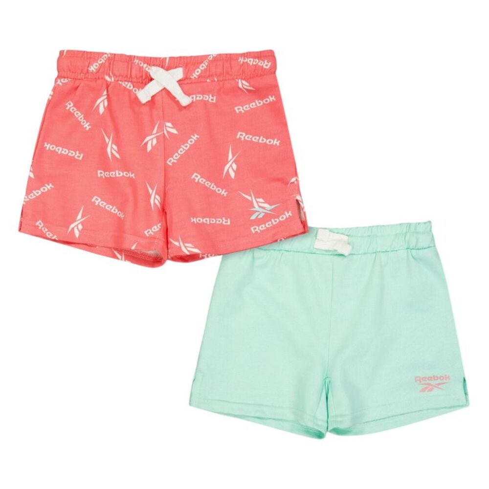Reebok Childrens/Kids Sweat Shorts (Pack of 2) / Strawberry